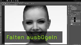 Falten in Photoshop mit Dodge and Burn entfernen