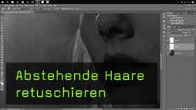 Flyaways in Photoshop retuschieren
