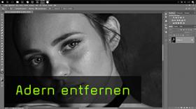 Adern entfernen mit Dodge & Burn