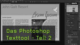 Texte in Photoshop ausrichten in Textfeldern und Einzügen