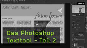 Texte in Photoshop ausrichten in Textfeldern und Einzügen Texte in Photoshop ausrichten in Textfeldern und Einzügen