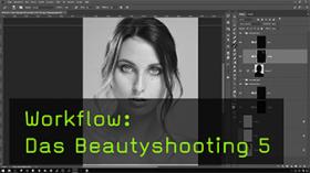 Farbanpassungen bei einem Beautyshooting