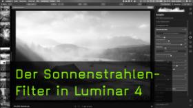 Das Luminar Sonnenstrahlen-Tool