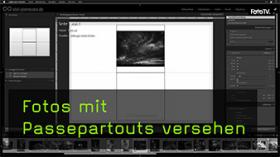 Fotos in Lightroom mit Passepartouts versehen