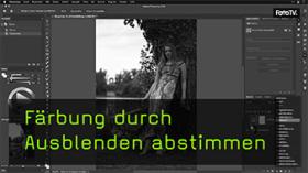 Färbungen im Bild durch geschicktes ausblenden abstimmen