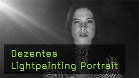 Minimalistische Lightpainting Portraits