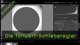 Lightroom, Tonwerte, Schieberegler, Histogramm