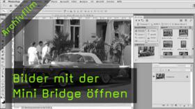 Bilder öffnen in der Mini-Bridge