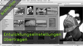 Entwicklungseinstellungen übertragen Entwicklungseinstellungen übertragen