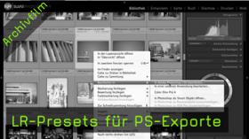 LR-Presets für PS-Exporte - Lightroom Tutorial