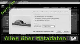 Metadaten, Exif-Daten, IPTC-Daten, Interne Daten, Lightroom