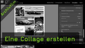 Lightroom, Drucken-Modul, Collage, Layout