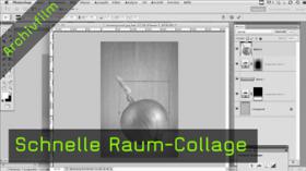 Raum-Collage, photoshop