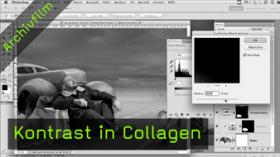 Kontrast in Collagen