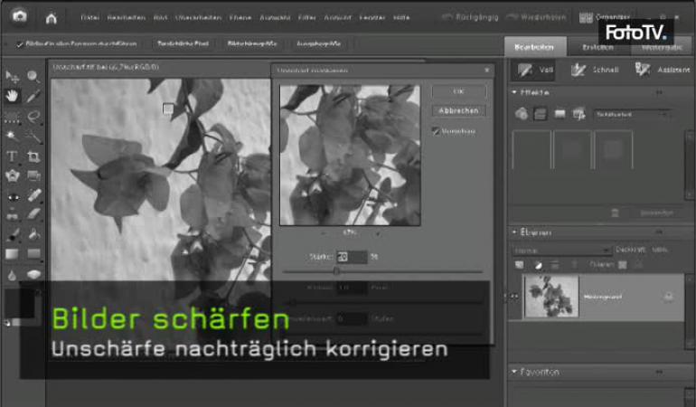 Video Bilder schärfen