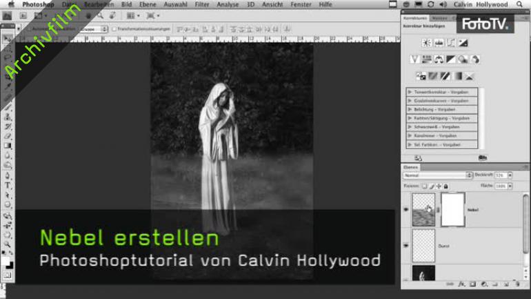 Video Calvin Hollywood Zeigt Wie Ihr In Photoshop Cs 5 Nebel Erzeugt