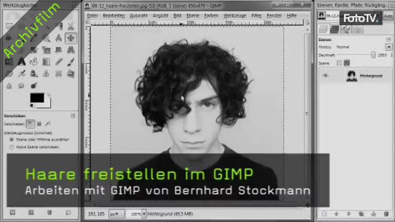 Video Haare Freistellen Im Gimp