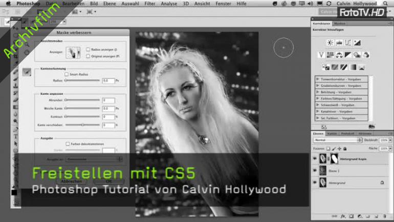 Video Calvin Hollywood Zeigt Maske Verbessern Mit Photoshop Cs 5