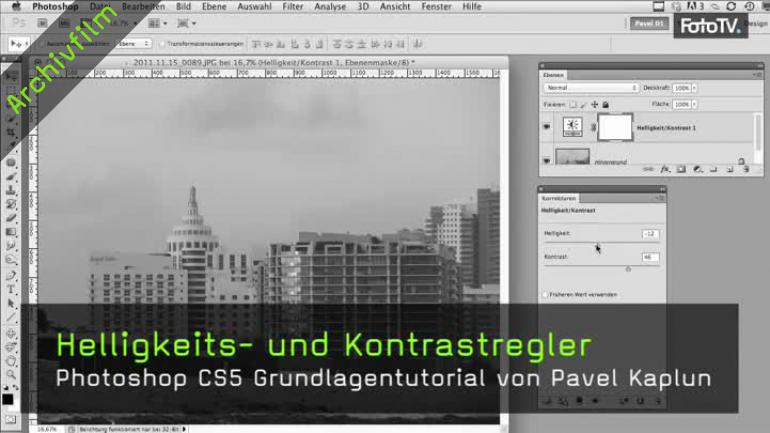 Video Flaue Bilder Mit Helligkeit Kontrast In Photoshop Cs 5 Retten