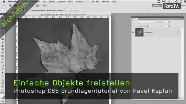 Video Tutorial Einfache Objekte Mit Adobe Photoshop Cs 5 Freistellen