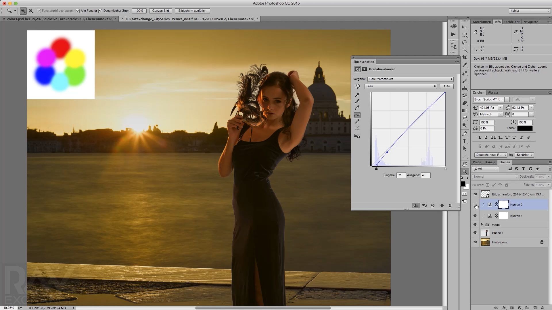 Video-Tutorial, Farben und Photoshop