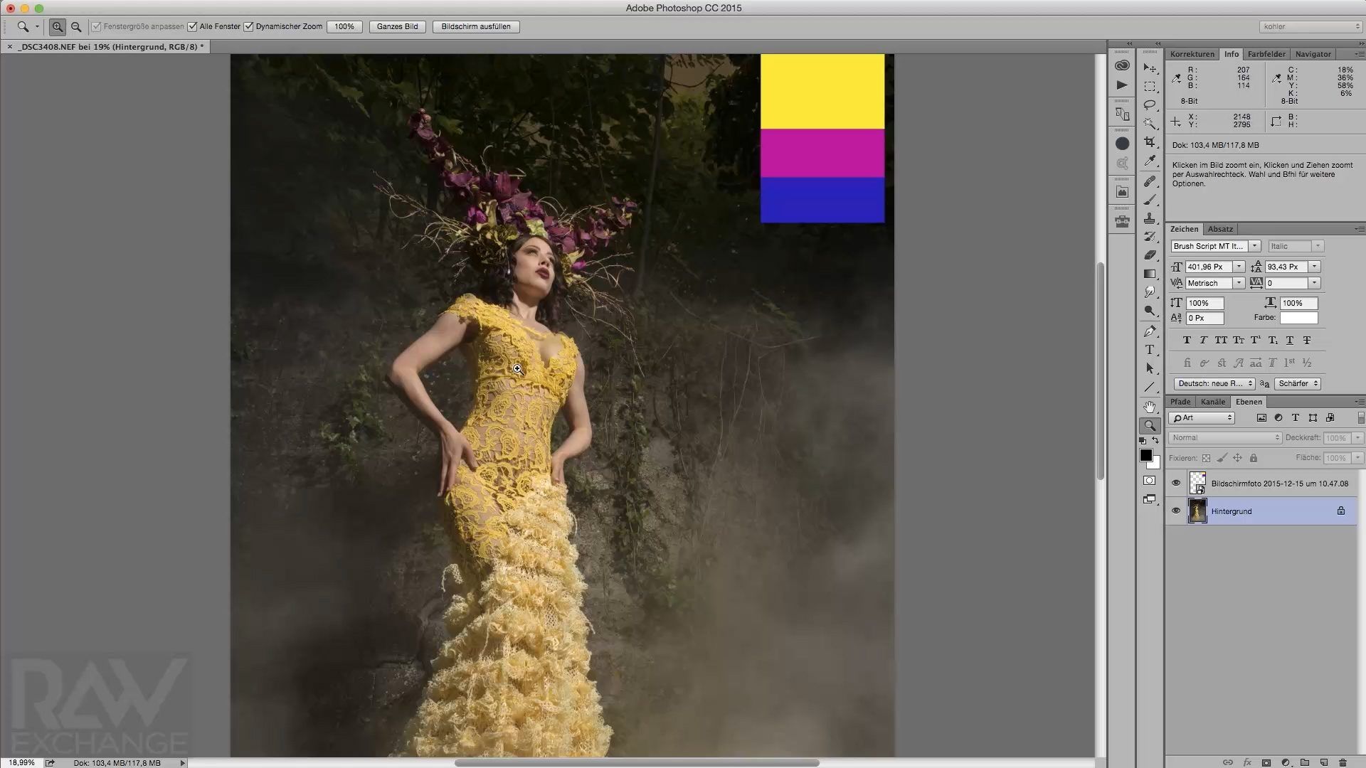 Video-Tutorial, Farben und Photoshop